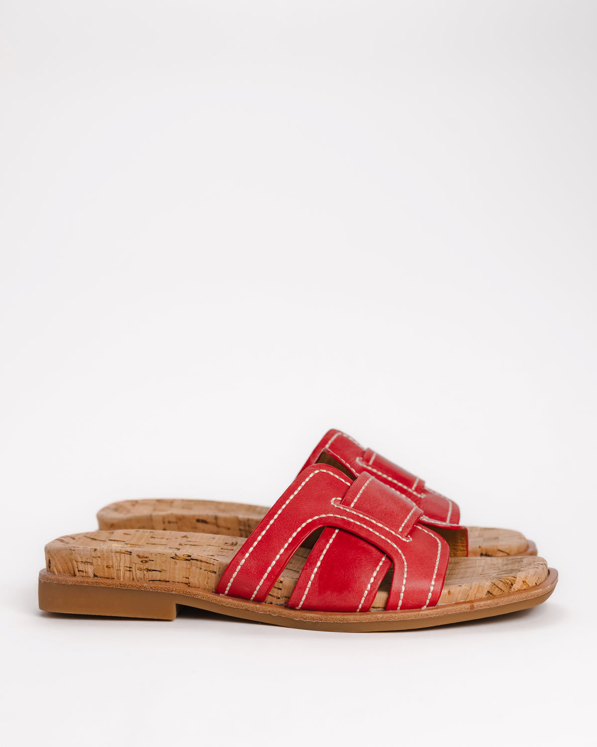 RACHEL - RED CORAL - LEATHER