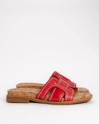 RACHEL - RED CORAL - LEATHER