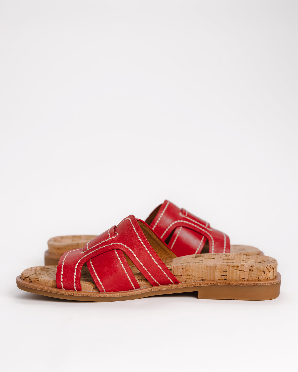 RACHEL - RED CORAL - LEATHER