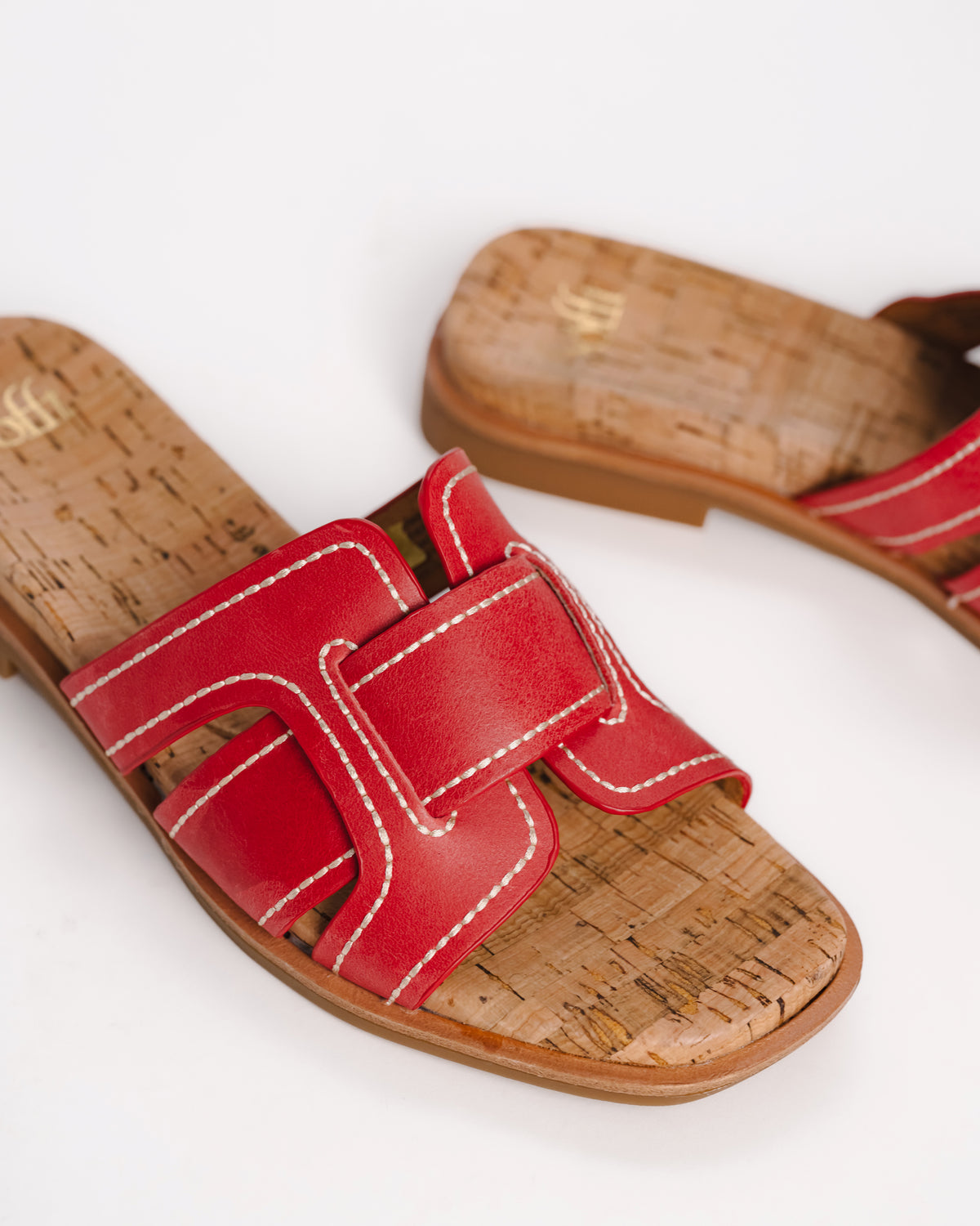 RACHEL - RED CORAL - LEATHER