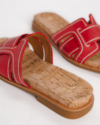 RACHEL - RED CORAL - LEATHER