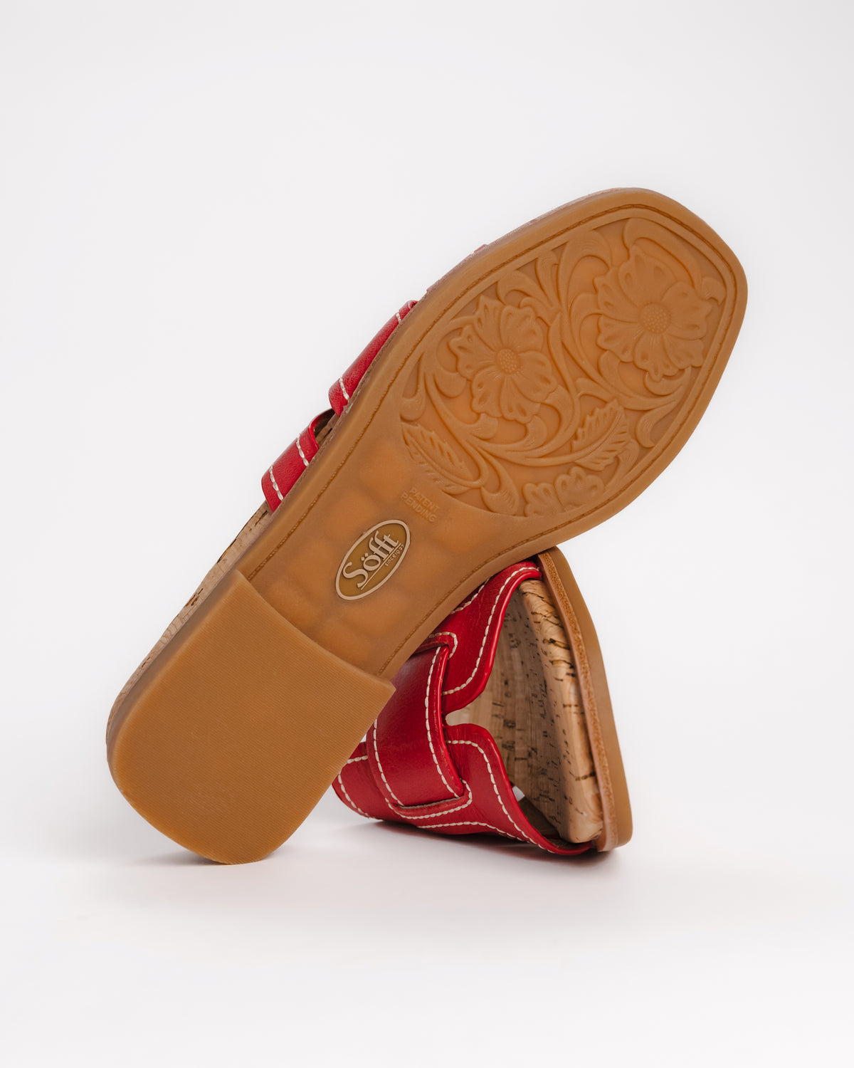 RACHEL - RED CORAL - LEATHER