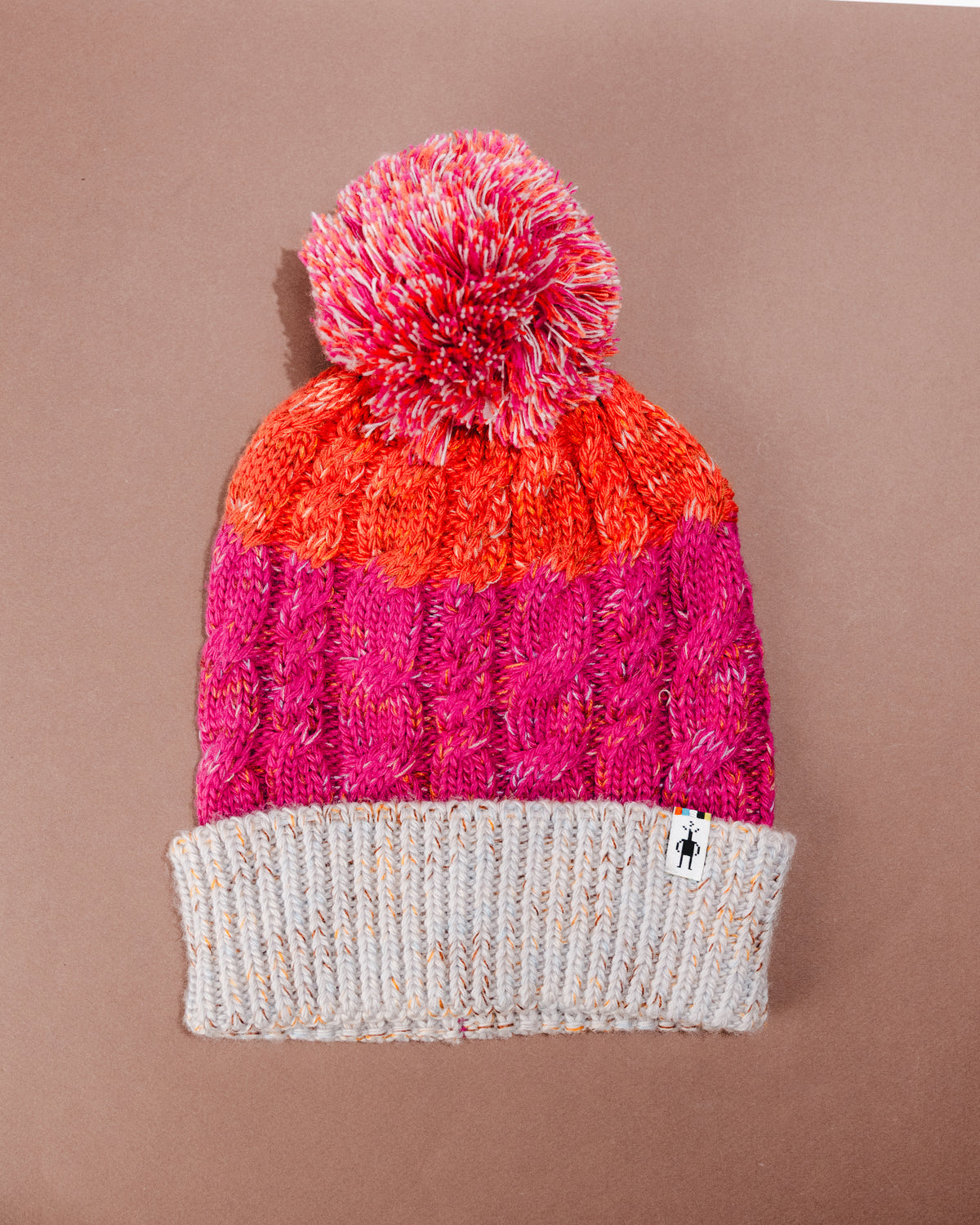 Smartwool Istro Retro Beanie – Unisex One‑Size Merino Wool Hat in Garden Pink