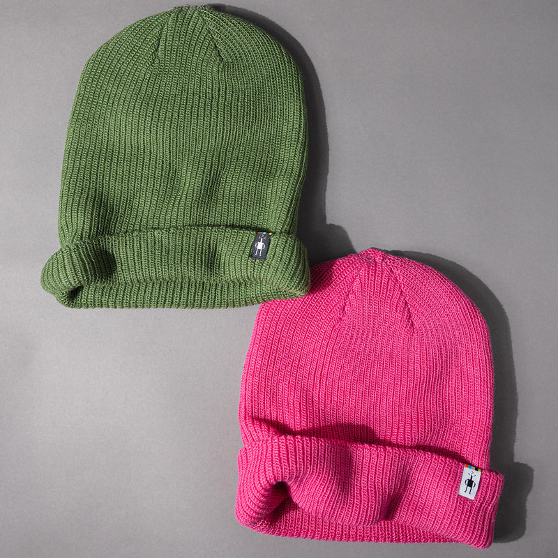 Group view of color options in the soft and cozy Men's and Women's The Smartwool Beanie in Fern Green