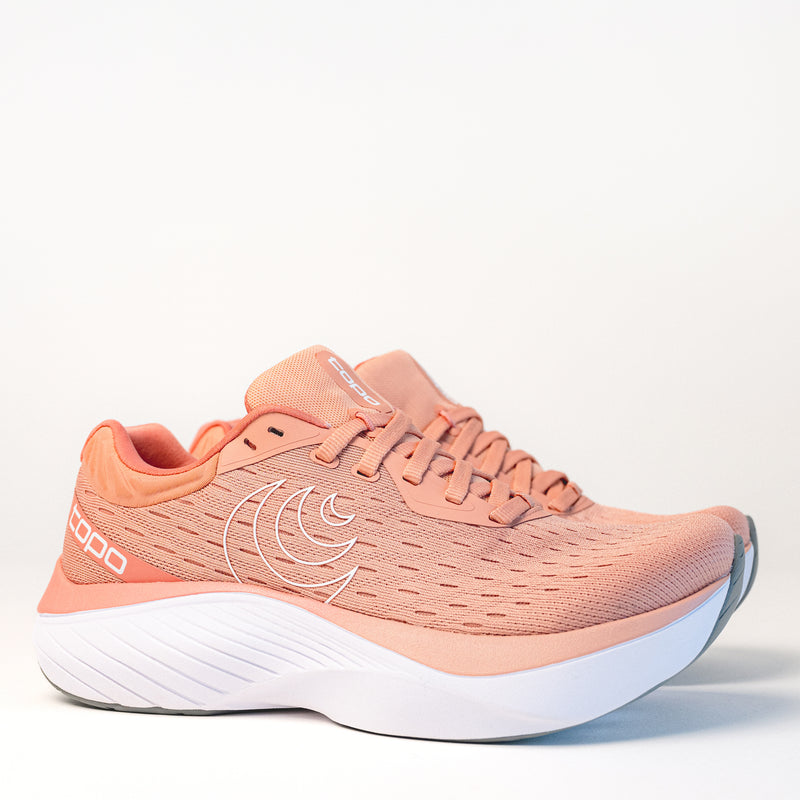 Women's Topo Athletic Atmos Road Running Shoe in Dusty Rose/White, W069-DROWHT