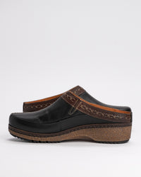 GRANADA MULE - BLACK - LEATHER