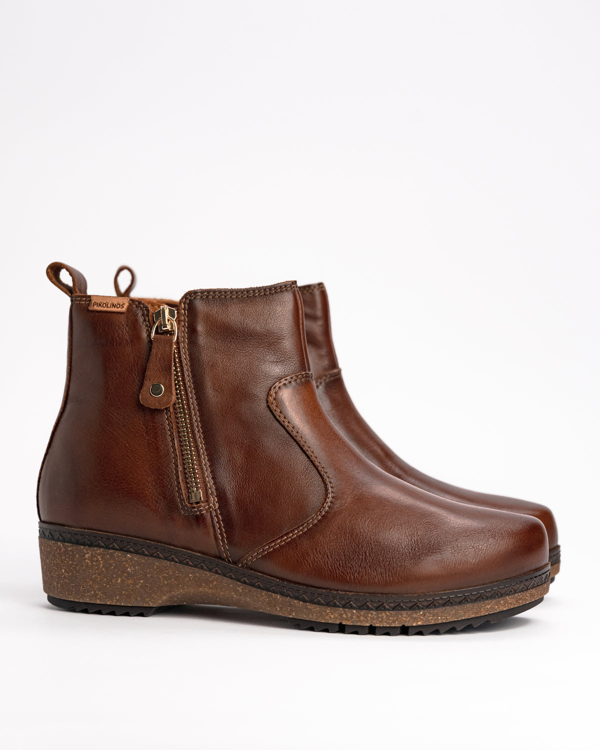 Women's Pikolinos Granada Leather Ankle Boots – Artisanal Memory Foam in Cuero