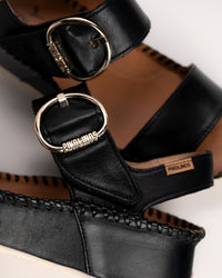 MARINA - ALL BLACK - LEATHER