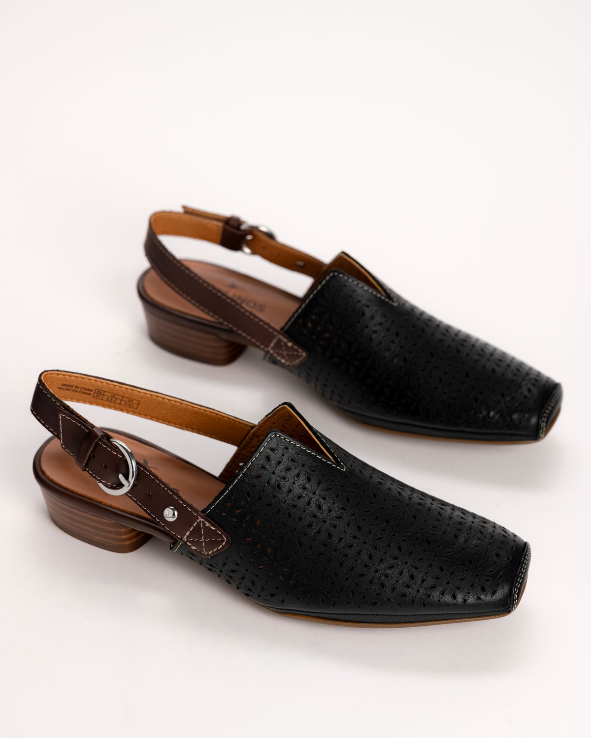 ALAMEDA SLINGBACK - BLACK - LEATHER