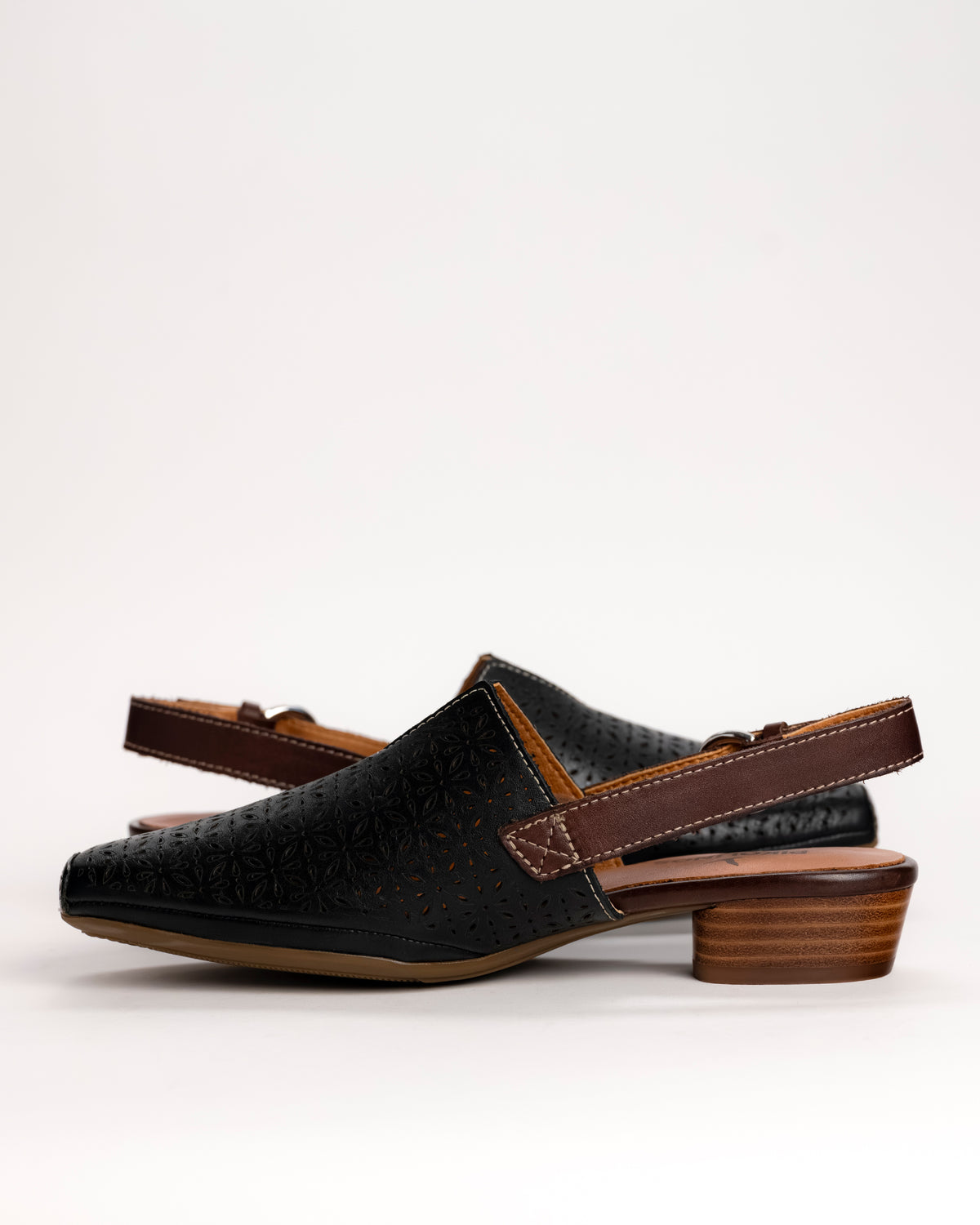 ALAMEDA SLINGBACK - BLACK - LEATHER