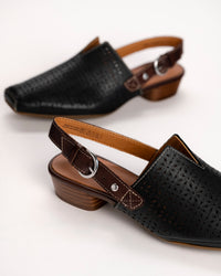 ALAMEDA SLINGBACK - BLACK - LEATHER