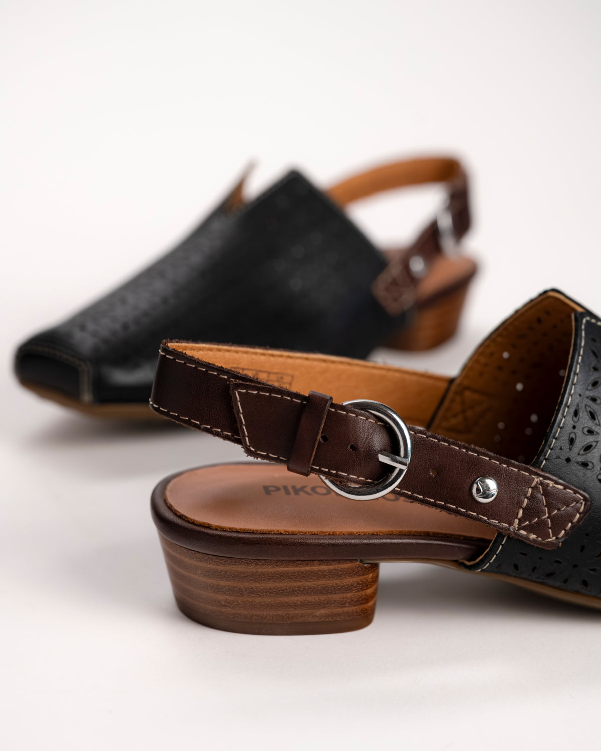 ALAMEDA SLINGBACK - BLACK - LEATHER