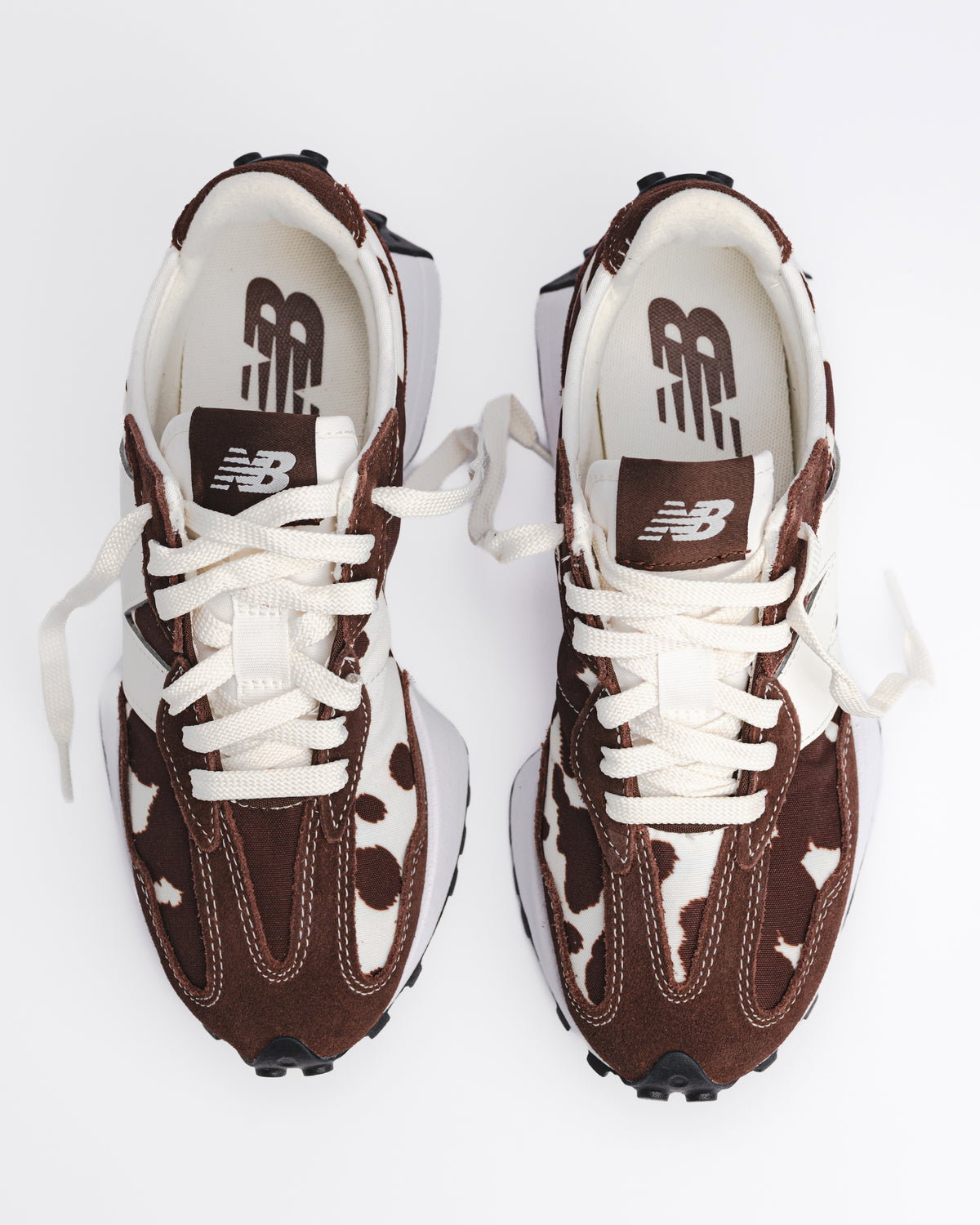 327 V1 - COW/PUMPERNICKEL - SUEDE/MESH