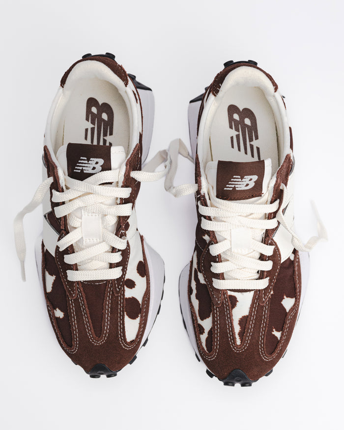 327 V1 - COW/PUMPERNICKEL - SUEDE/MESH