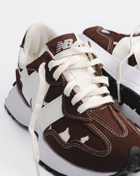 327 V1 - COW/PUMPERNICKEL - SUEDE/MESH