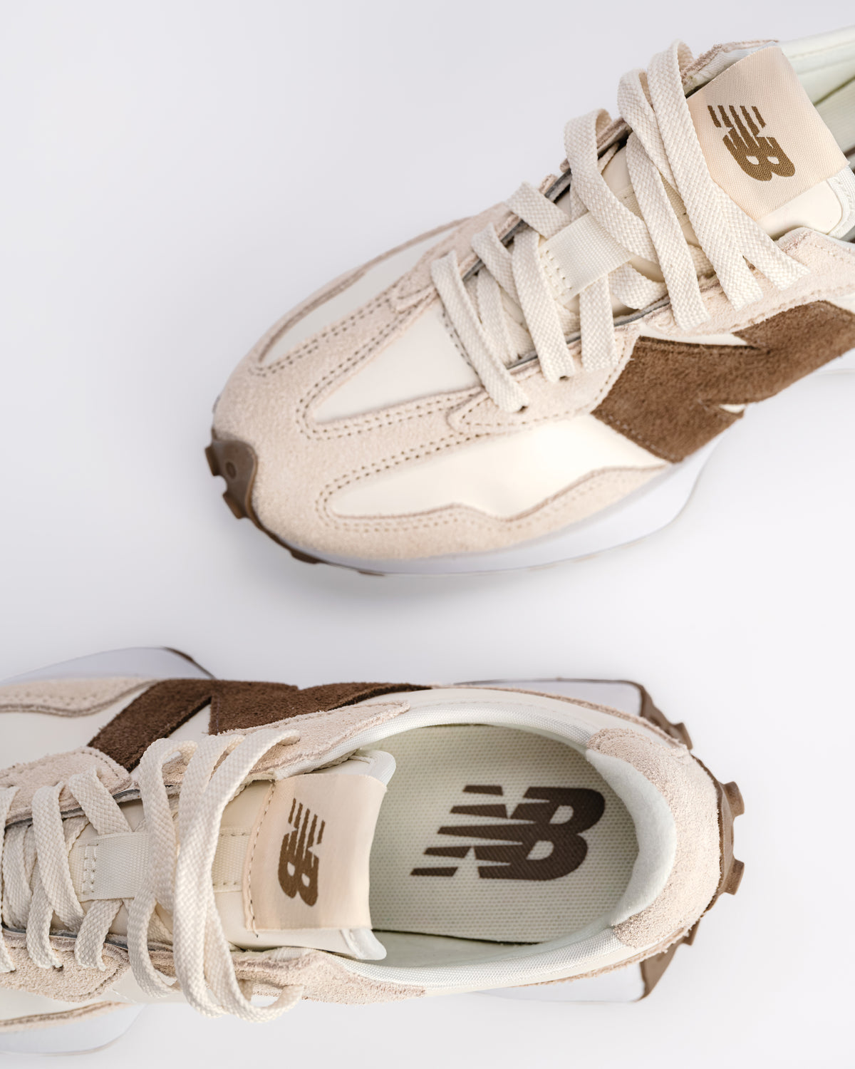327 V1 - LINEN/MUSHROOM - SUEDE/MESH
