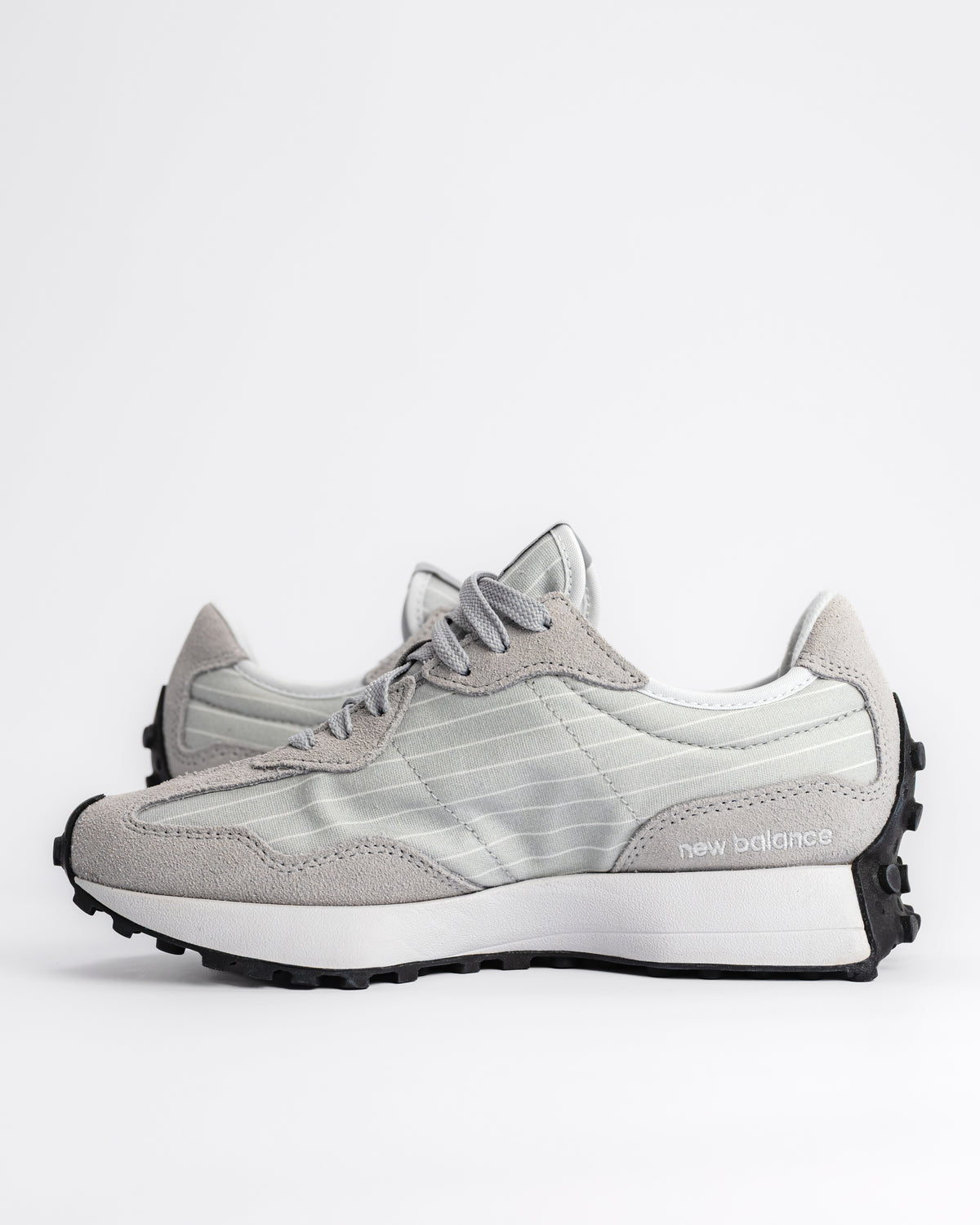 327 V1 - RAINCLOUD/WHITE - SUEDE