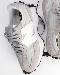 327 V1 - RAINCLOUD/WHITE - SUEDE