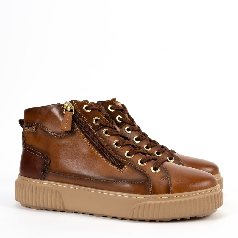 RIELLS HIGH-TOP - BRANDY - LEATHER