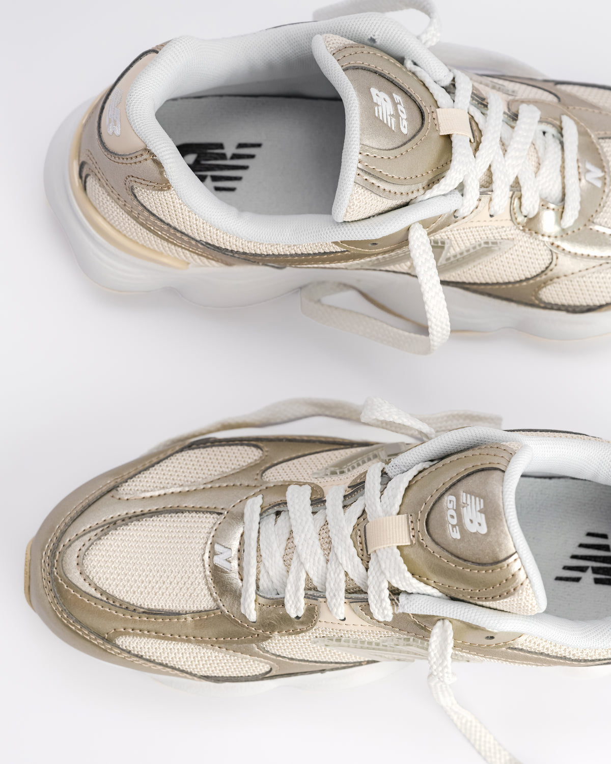 603 V1 - LINEN/LIGHT GOLD - LEATHER/MESH