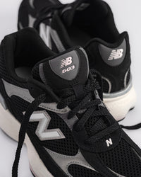 603 V1 - BLACK/DK SILVER - LEATHER/MESH