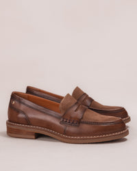 Women's Pikolinos Aldaya Penny Loafers in Topo Leather