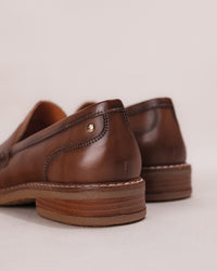 Women's Pikolinos Aldaya Penny Loafers in Topo Leather