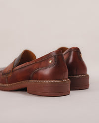 Women's Pikolinos Aldaya Penny Loafers in Cognac Leather Multi-color