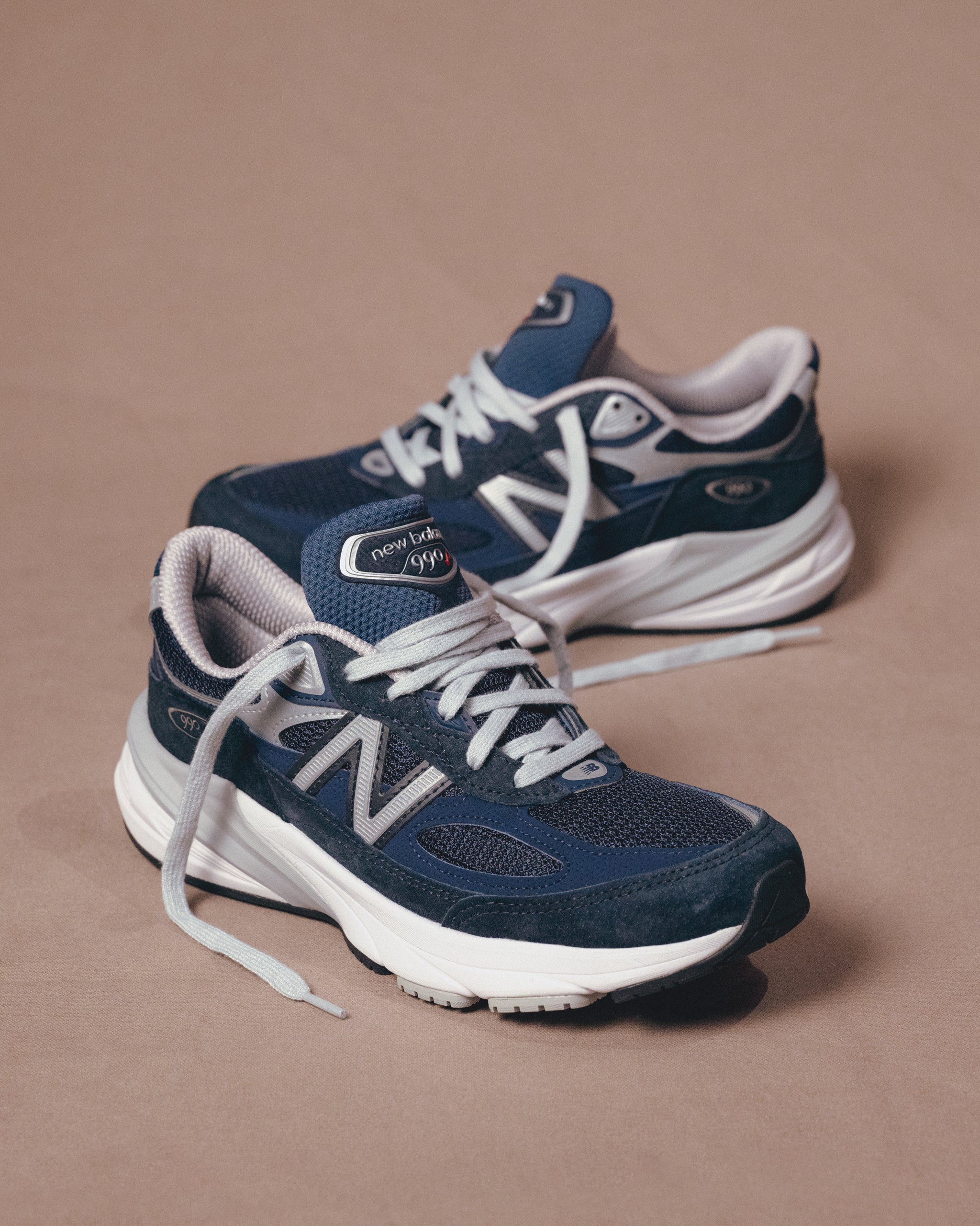 New Balance 990 V6 Navy Suede - Women's Sneaker for Comfort