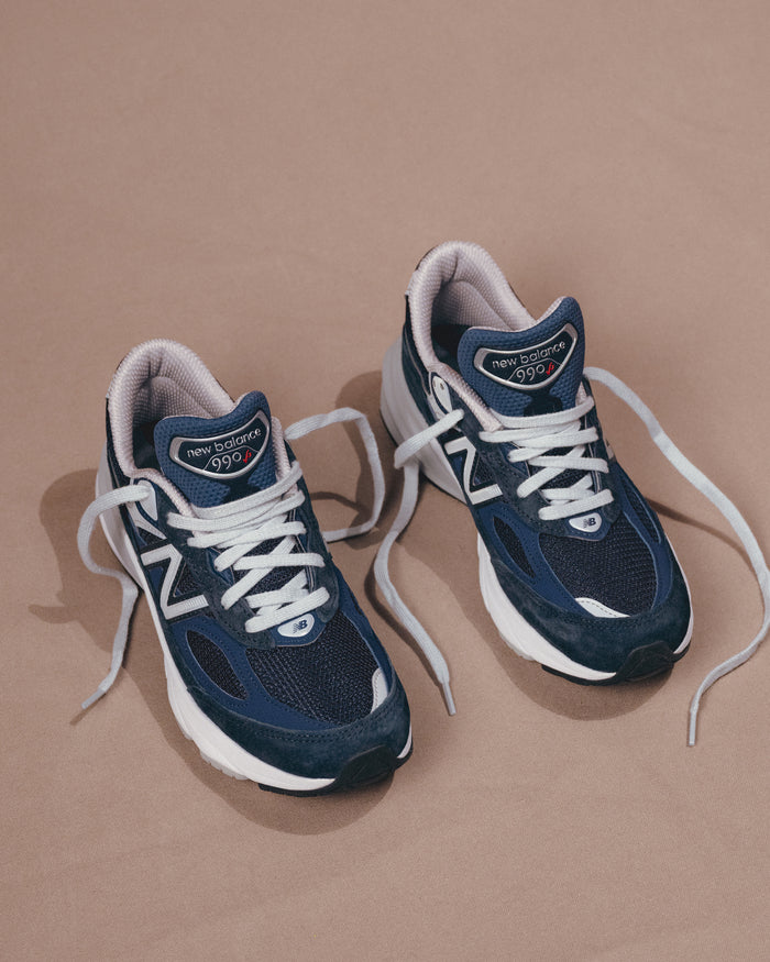 Women's New Balance 990 V6 - Navy Suede Women's Running Shoe