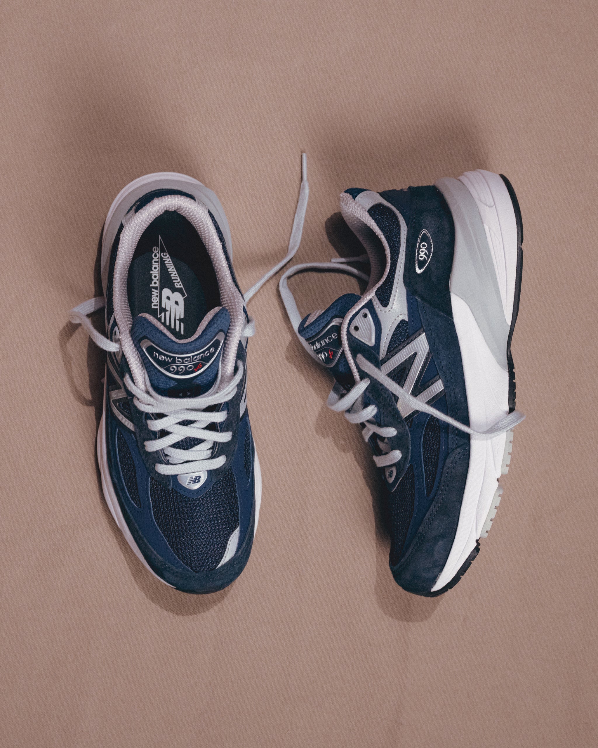 New Balance 990 V6 Navy Suede - Women's Sneaker for Comfort
