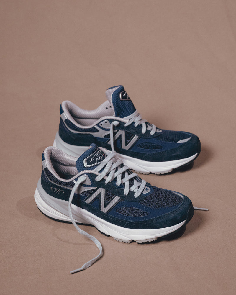 Women's New Balance 990 V6 - Navy Suede Women's Running Shoe