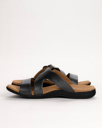 WESTSIDE - BLACK METALLIC - LEATHER