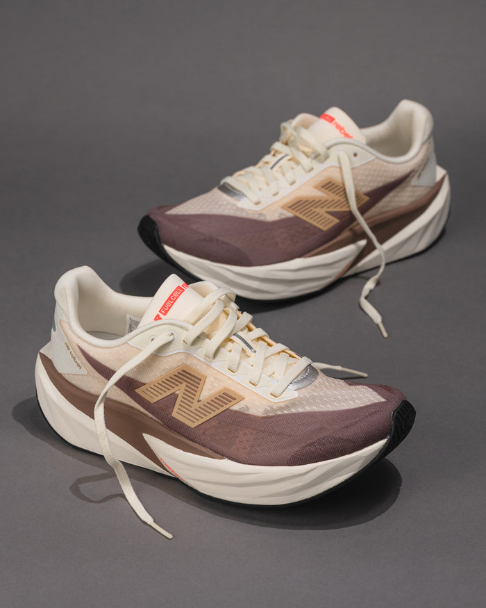 New Balance FuelCell Rebel v5 Sneaker – Angora / Earth Shadow / Sea Salt