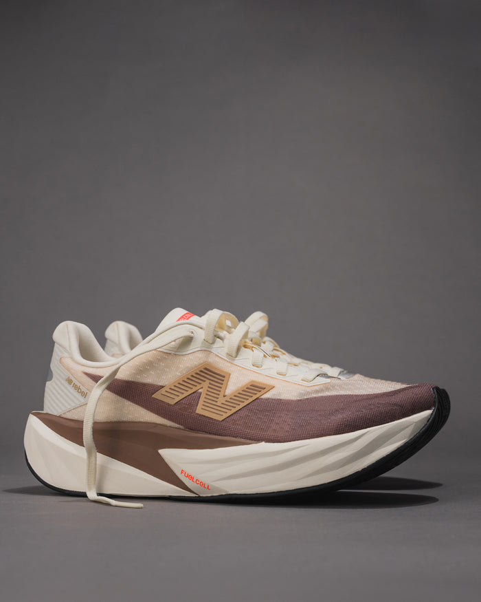 New Balance FuelCell Rebel v5 Sneaker – Angora / Earth Shadow / Sea Salt