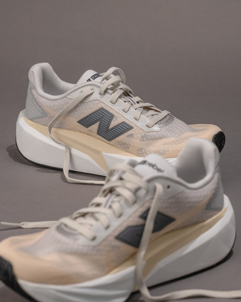 New Balance FuelCell Rebel v5 Sneaker – Linen / White