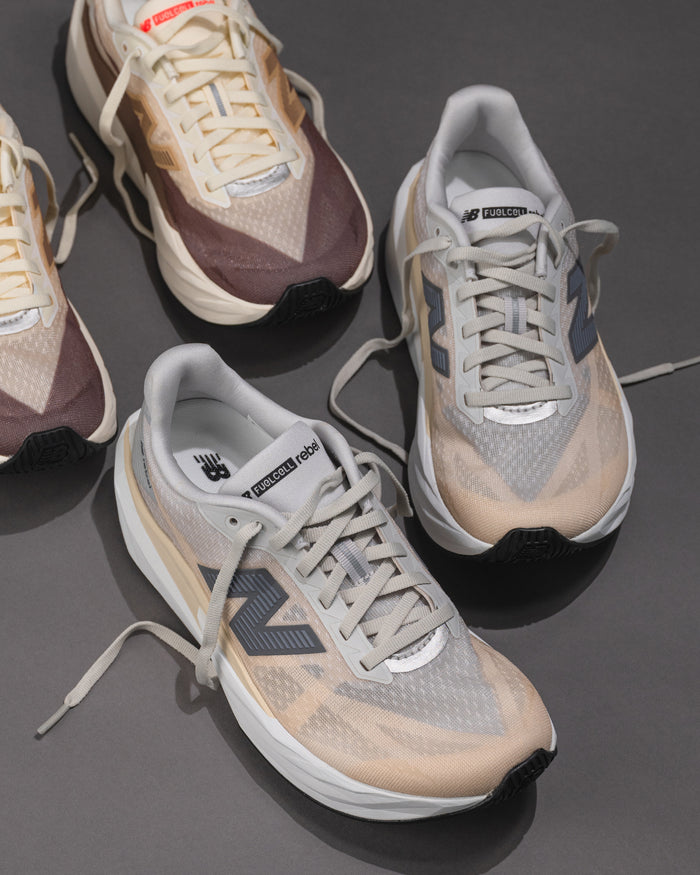 New Balance FuelCell Rebel v5 Sneaker – Linen / White