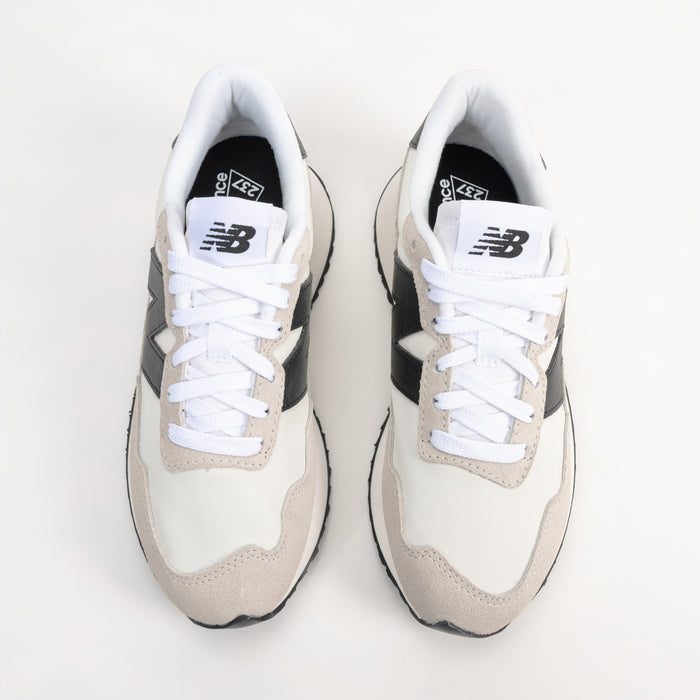 Women's New Balance 237 V1 Sneaker in Sea Salt/Black Suede