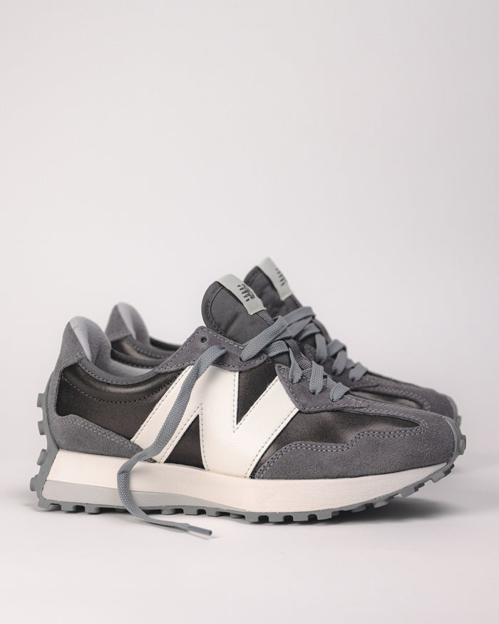 327 V1 - BLACK METALLIC - SUEDE/MESH