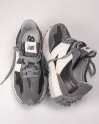 327 V1 - BLACK METALLIC - SUEDE/MESH