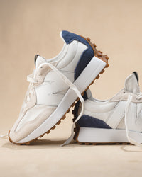 Iconic New Balance 327 V1 in Linen/White with Dream State WS327RD