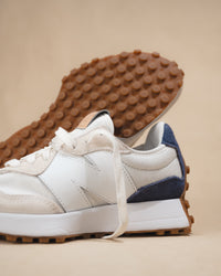 Iconic New Balance 327 V1 in Linen/White with Dream State WS327RD