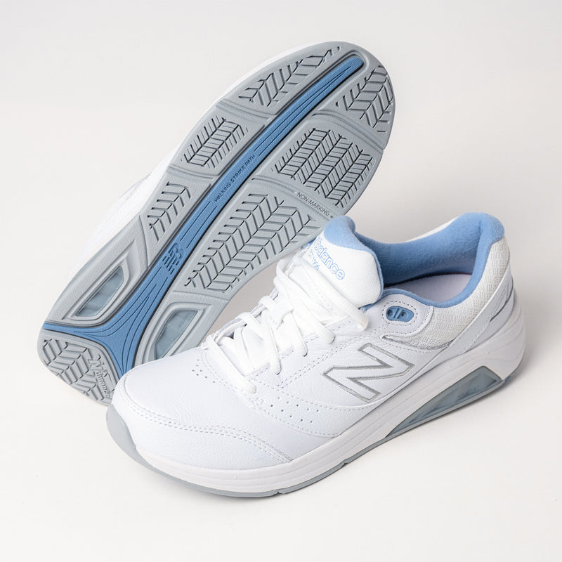 Bottom view of the New Balance 928 V3 Walking Shoe, with a durable rubber outsole designed for reliable traction and everyday use.