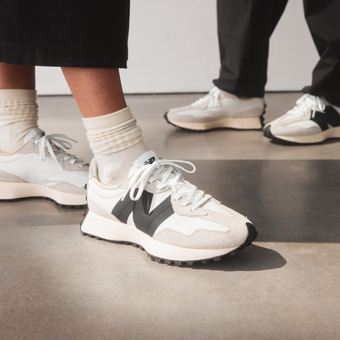 Iconic New Balance iconic 327 V1 in Sea Salt with White and Black