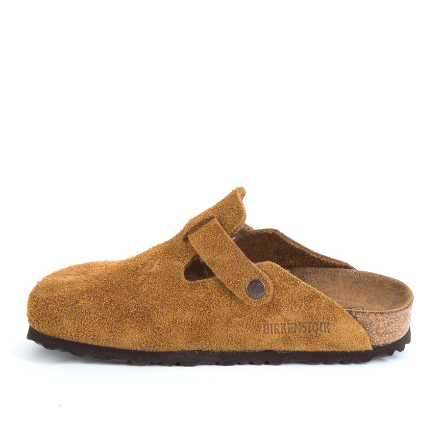 Birkenstock Boston Soft – Mink Suede | Plaza Shoe Store