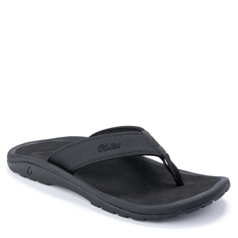 OHANA-M - BLACK - FABRIC – Plaza Shoe Store