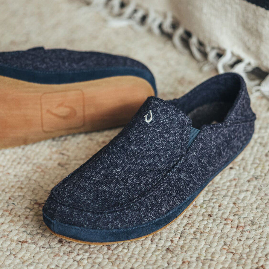 MOLOA HULU - TRENCH BLUE - LEATHER – Plaza Shoe Store display picture 3