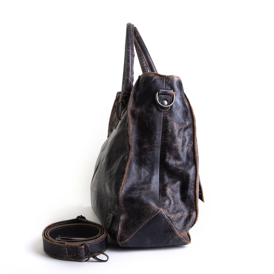 ROCKAWAY BAG - BLACK - LEATHER – Plaza Shoe Store